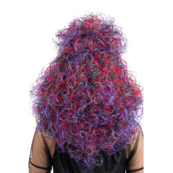 Multikolor bohatá čarodějnická paruka